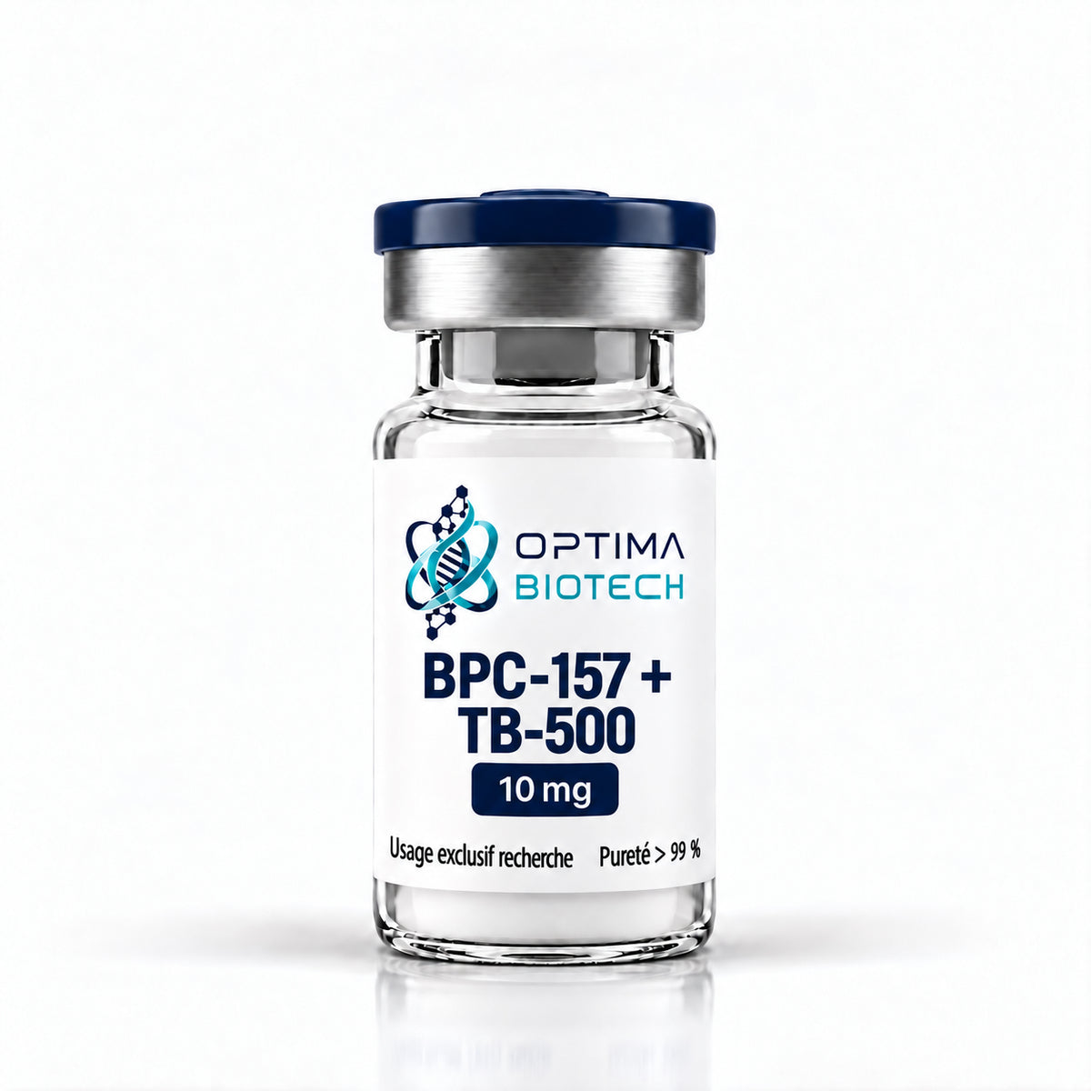 Flacon BPC-157 + TB-500 10 mg poudre lyophilisée Optima Biotech