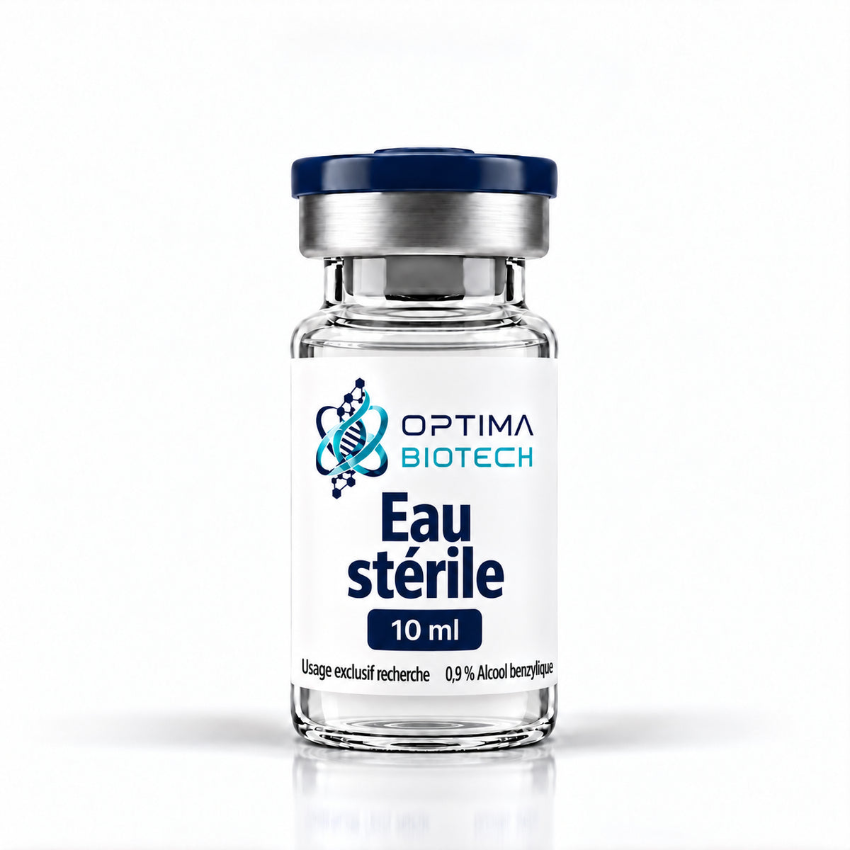 Flacon Eau stérile 10 ml solution réactif Optima Biotech