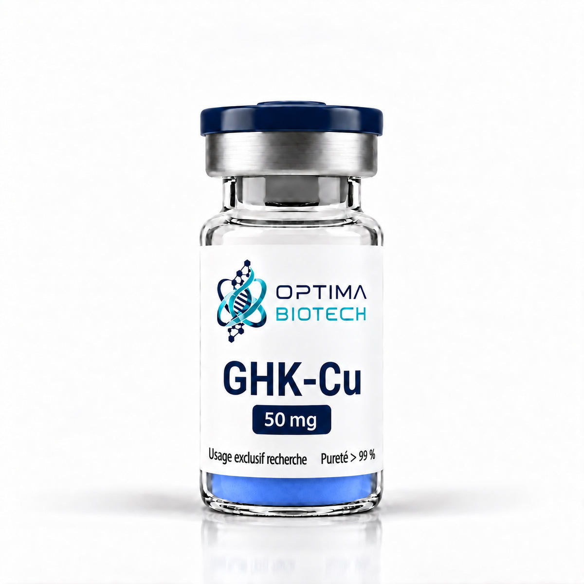 Flacon GHK-Cu 50 mg poudre lyophilisée Optima Biotech
