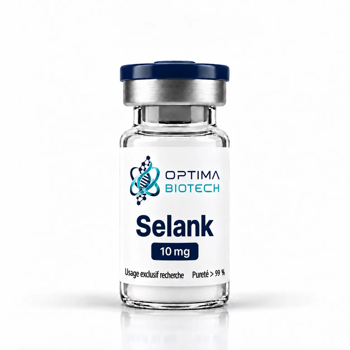 Flacon Selank 10 mg poudre lyophilisée Optima Biotech